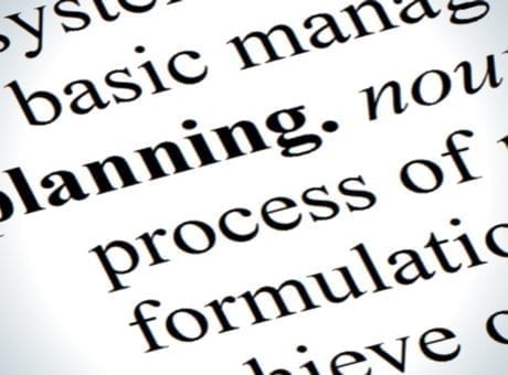 planning, noun