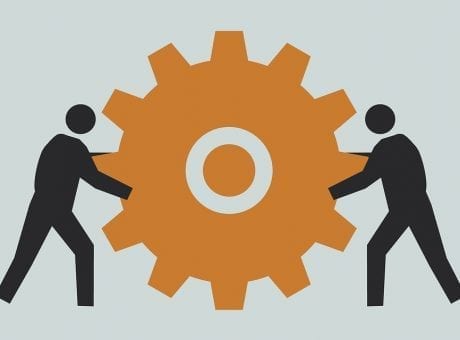 men with wheel