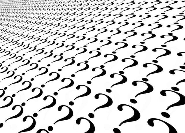 question marks