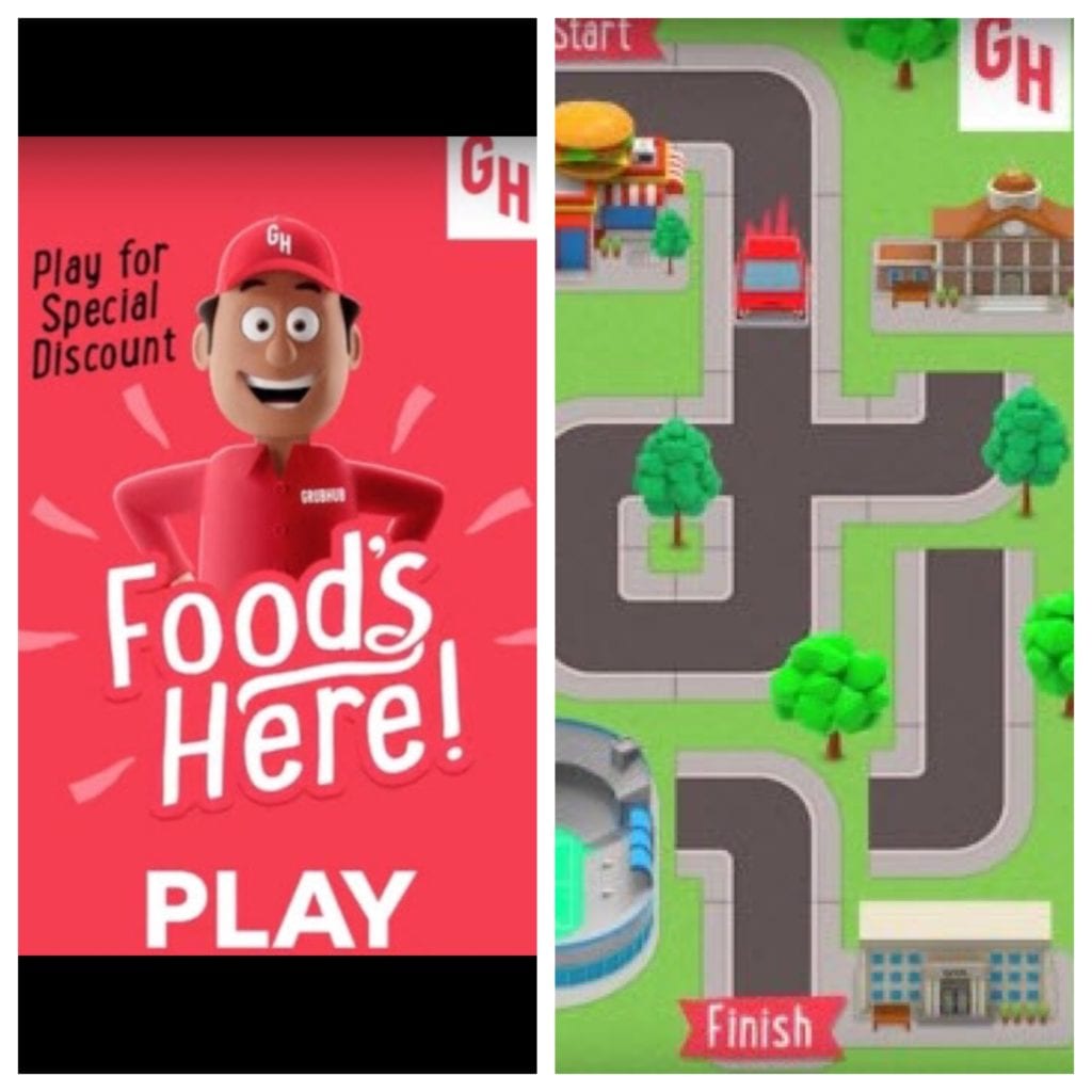 GrubHub Snapchat Gamified Ad