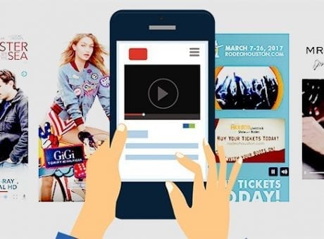 smartphone with video player
