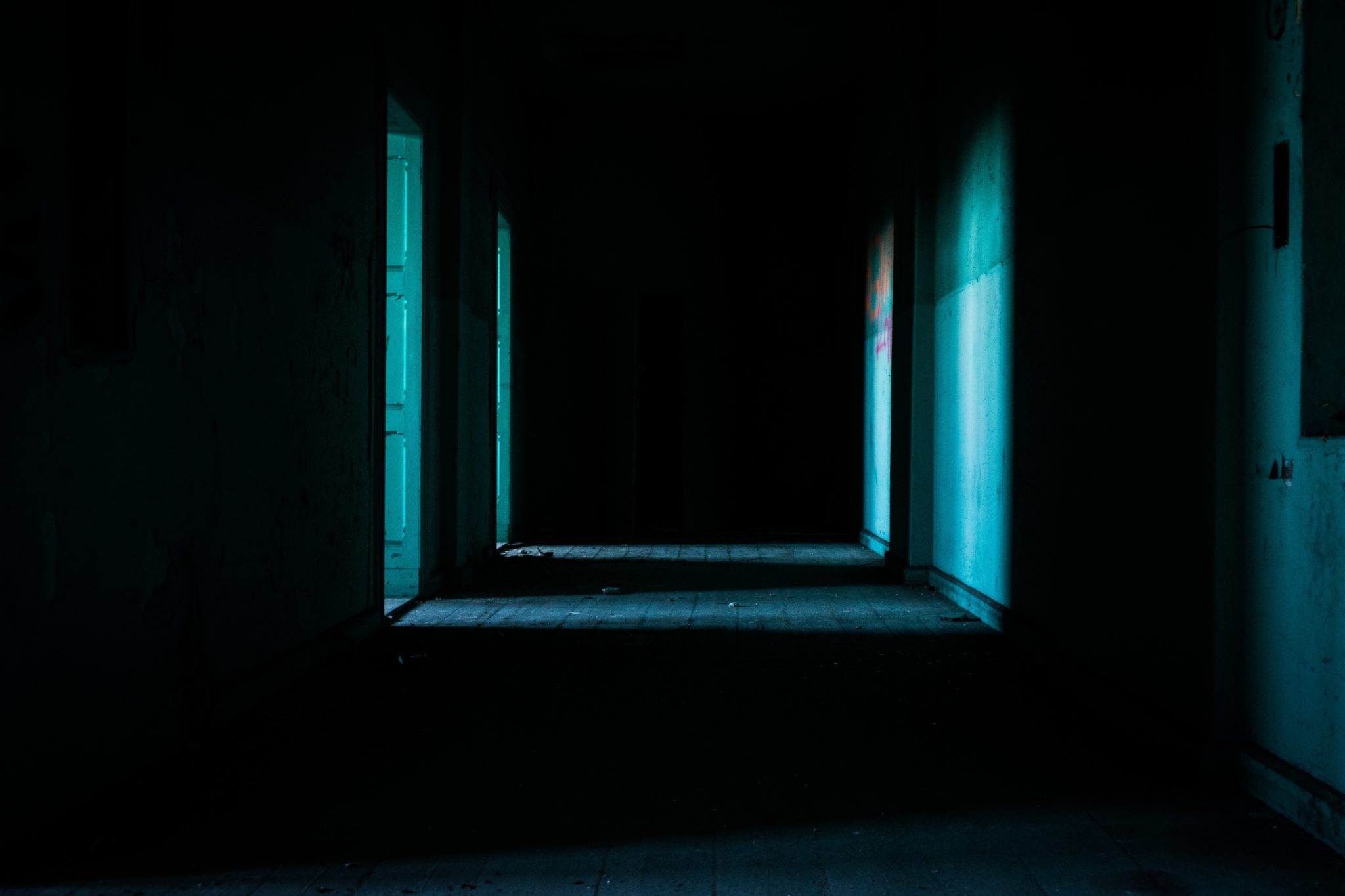 Poorly Lit Hallway
