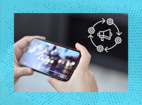 Brands Buying Programmatic OTT mobile phone stock image