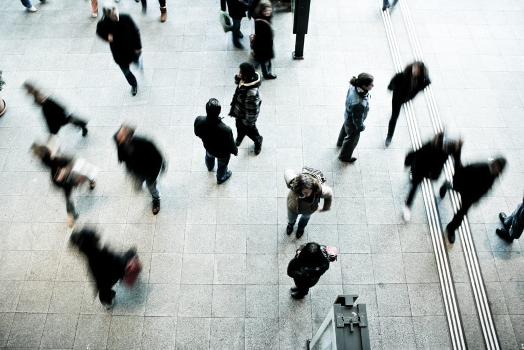 people in a crowd