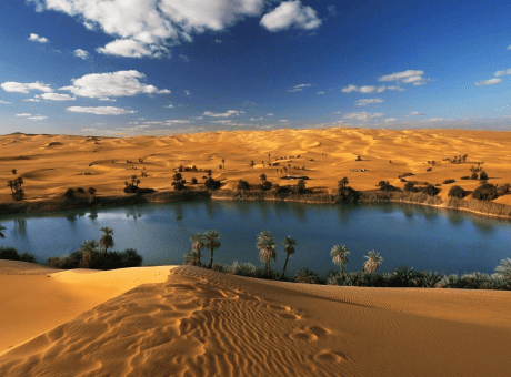 lake in desert