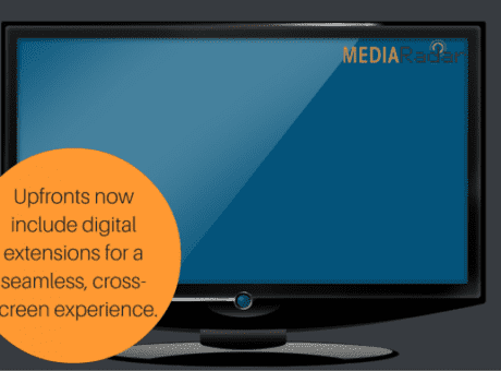 tv screen with mediaradar logo