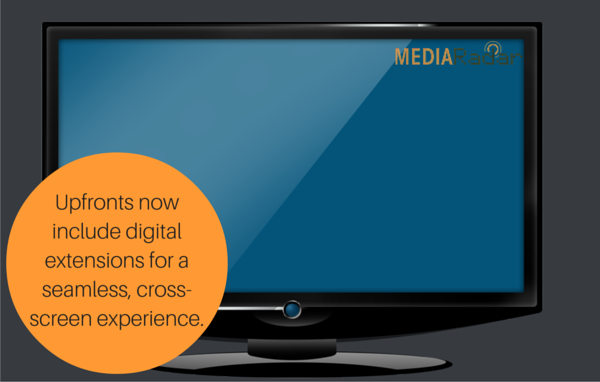 tv screen with mediaradar logo