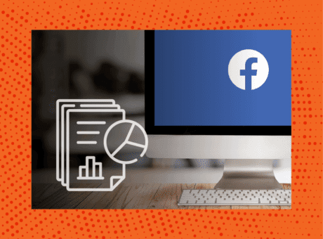facebook logo on a mac screen